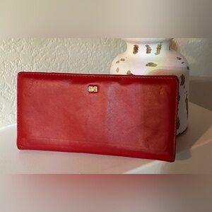 Elegant Red High Quality Genuine Soft Leather Wallet